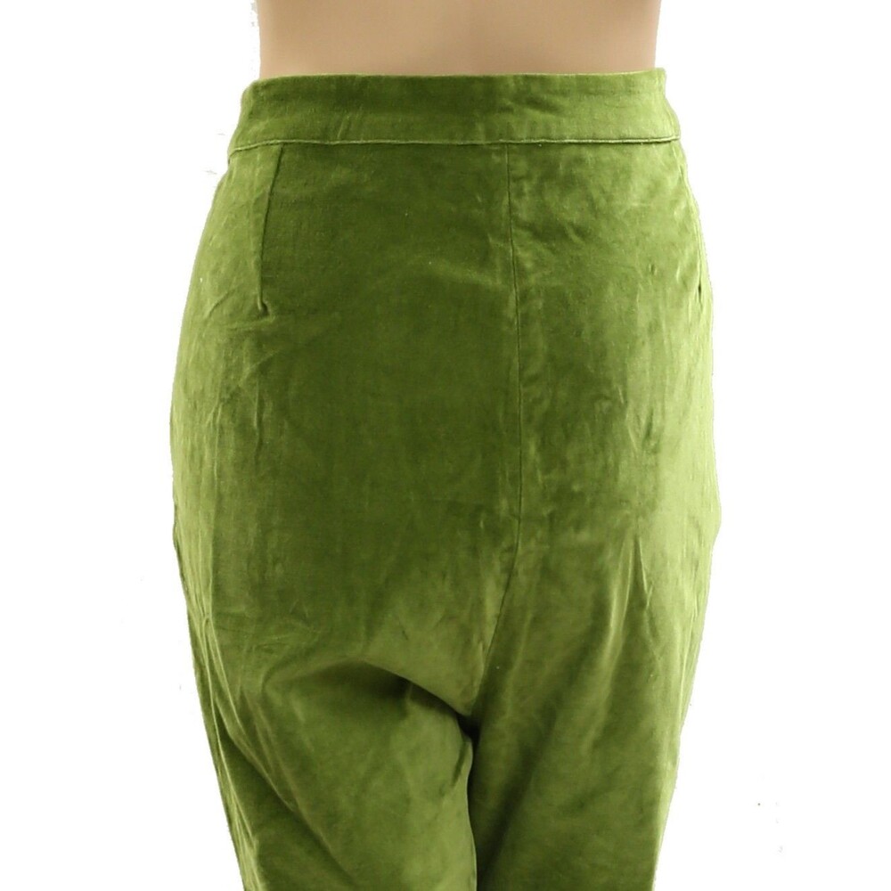 Frances Valentine Lucy Velvet Cigarette Pants High Rise Slim Leg XL-18 285086 - Picture 4 of 5